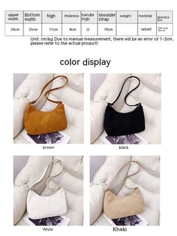 image-New Style Armpit Trendy Simple Shoulder Handbag