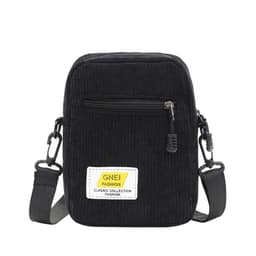 image-Japanese Corduroy Simple Mobile Phone Change Small Square Bag