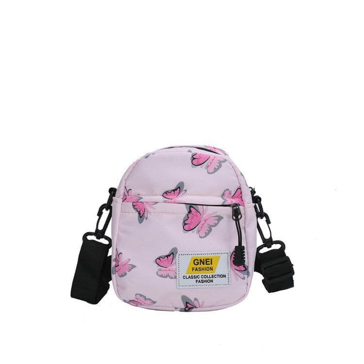 image-Spring And Summer Women's Bag Fashion Printed Nylon Fabric Travel Out Shoulder Crossbody