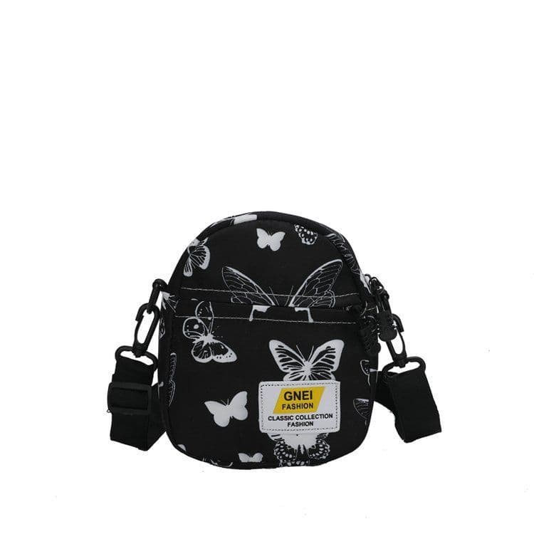 image-Spring And Summer Women's Bag Fashion Printed Nylon Fabric Travel Out Shoulder Crossbody