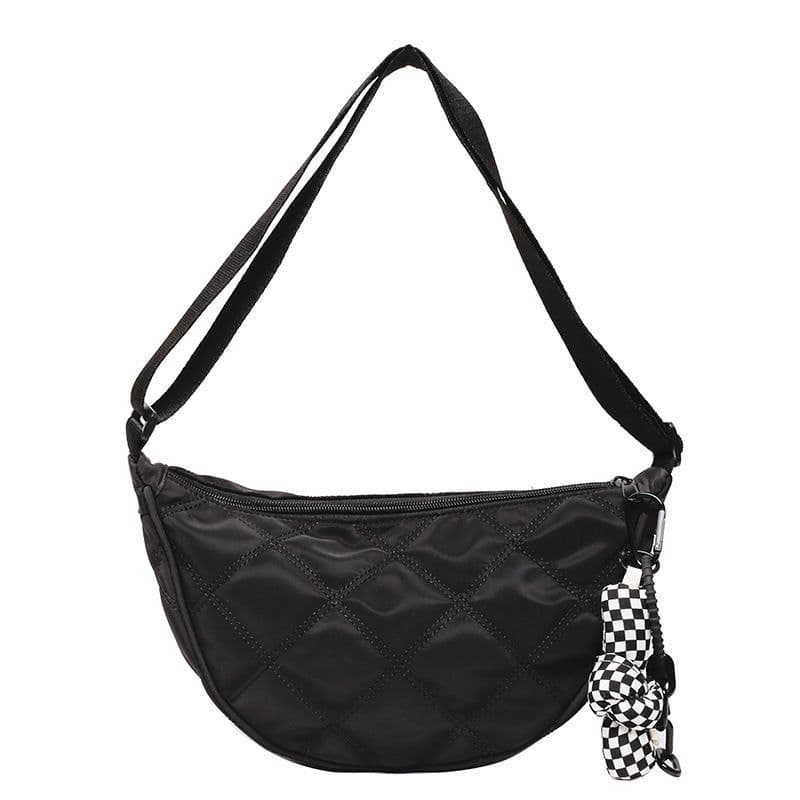 image-Women's Personality Trendy Rhombus Dumpling Messenger Bag