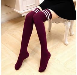 image-Striped stockings ladies stockings