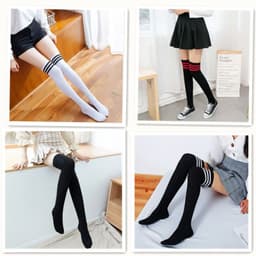 image-Striped stockings ladies stockings