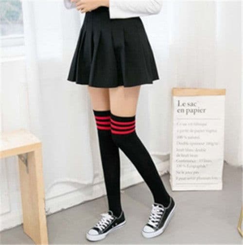 image-Striped stockings ladies stockings