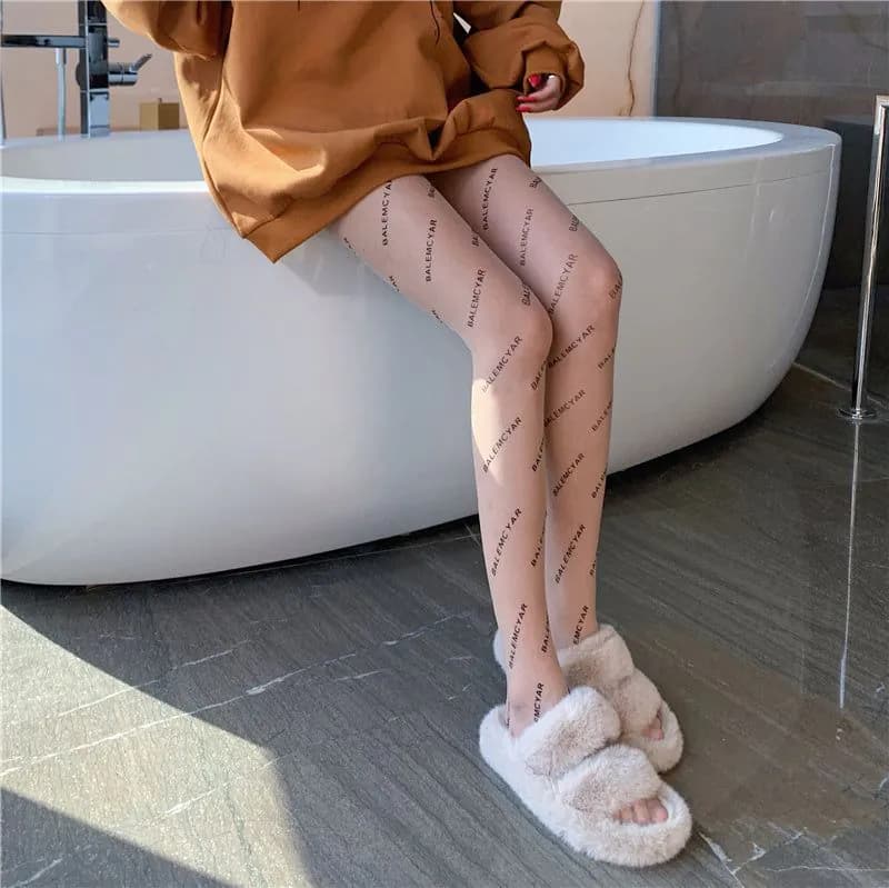 image-Spring And Autumn All Match Thin Black Stockings