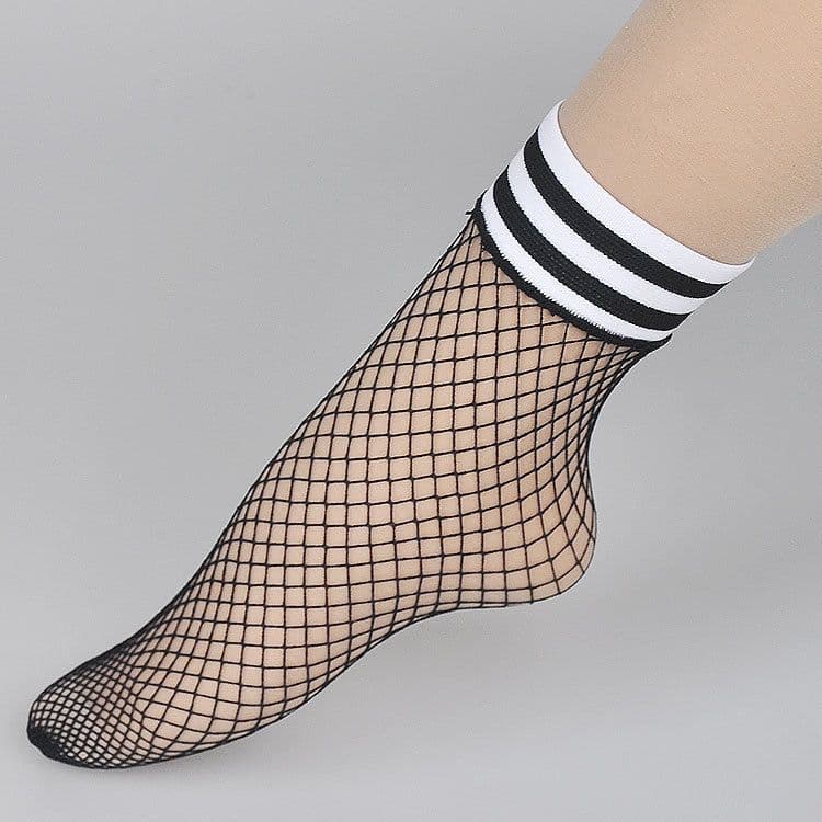 image-Hollow Non-slip Sports Fishnet Stockings