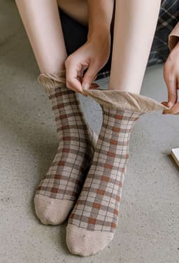 image-Cute Lace Rhombus Preppy Stockings