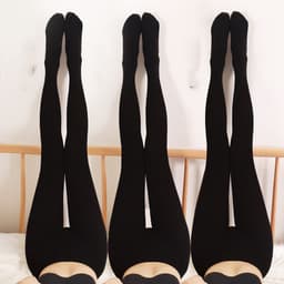 image-Women's Base Stockings Natural Flesh-colored Velvet Pantyhose