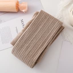image-Japanese JK White Tights Autumn And Winter Thickened Oat Color