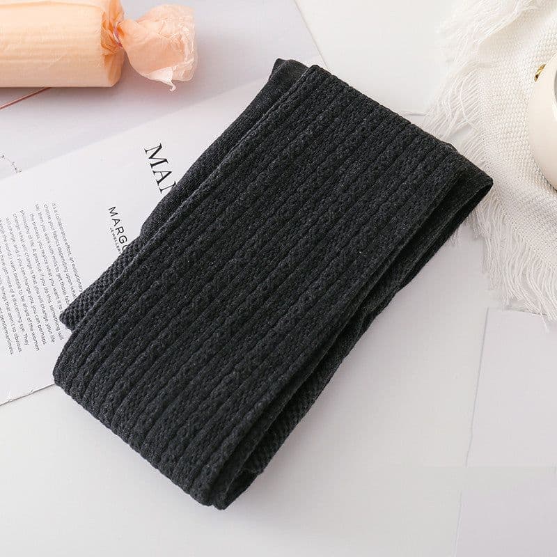image-Japanese JK White Tights Autumn And Winter Thickened Oat Color