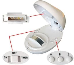 image-Egg-Shaped Table Lamp Rainbow Projection Lamp LED Color Night Light 3 Modes Projector