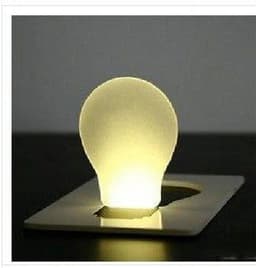 image-Foldable LED Pocket Lamp Mini Wallet Pocket LED Card Light Novelty Lighting Bulb Lamp Credit Card Size Ultra-thin Lamp