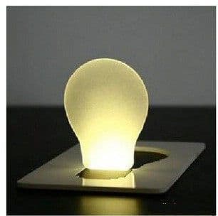 image-Foldable LED Pocket Lamp Mini Wallet Pocket LED Card Light Novelty Lighting Bulb Lamp Credit Card Size Ultra-thin Lamp