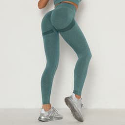 image-Seamless Knitted Peach Hip Women's Tight Elastic Yoga Pants High Waist Quick-drying Hip Pants