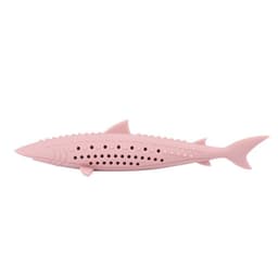 image-Cat Chewing Shark Funny Cat Stick Mint Clean Teeth Molar Stick Silicone Fish Toy