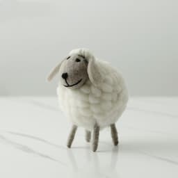 image-Home Decoration Felt Sheep Miniature Decoration Figurines Holiday Party Supplies Accessories