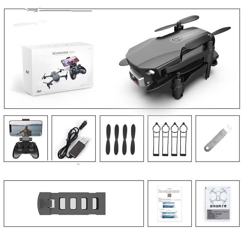 image-Folding Drone HD 4K Aerial Photography Mini Quadcopter Toy RC Airplane