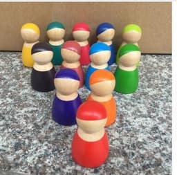 image-Jigsaw Puzzle Large 12-piece Arch Bridge Rainbow Building Blocks Early Childhood Education Toys