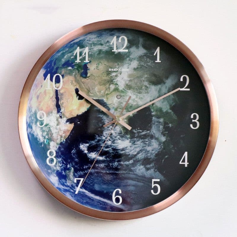 image-Voice-activated Induction LED Night Light Wall Clock Creative Luminous Wall Clock