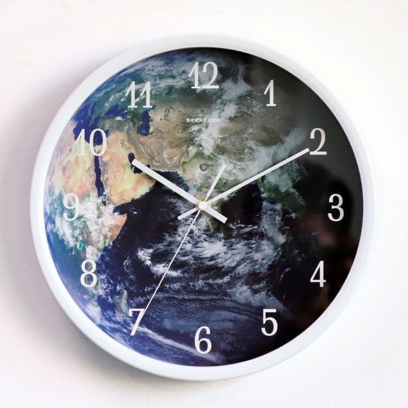 image-Voice-activated Induction LED Night Light Wall Clock Creative Luminous Wall Clock