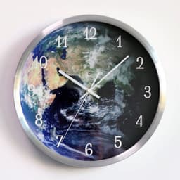 image-Voice-activated Induction LED Night Light Wall Clock Creative Luminous Wall Clock
