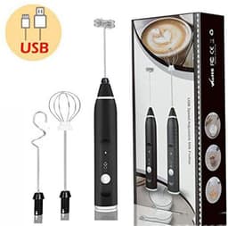 image-Rechargeable Electric Milk Frother Automatic Kitchen Juice Food Mixer Cream Egg Beater Blender