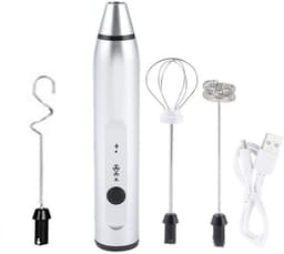 image-Rechargeable Electric Milk Frother Automatic Kitchen Juice Food Mixer Cream Egg Beater Blender