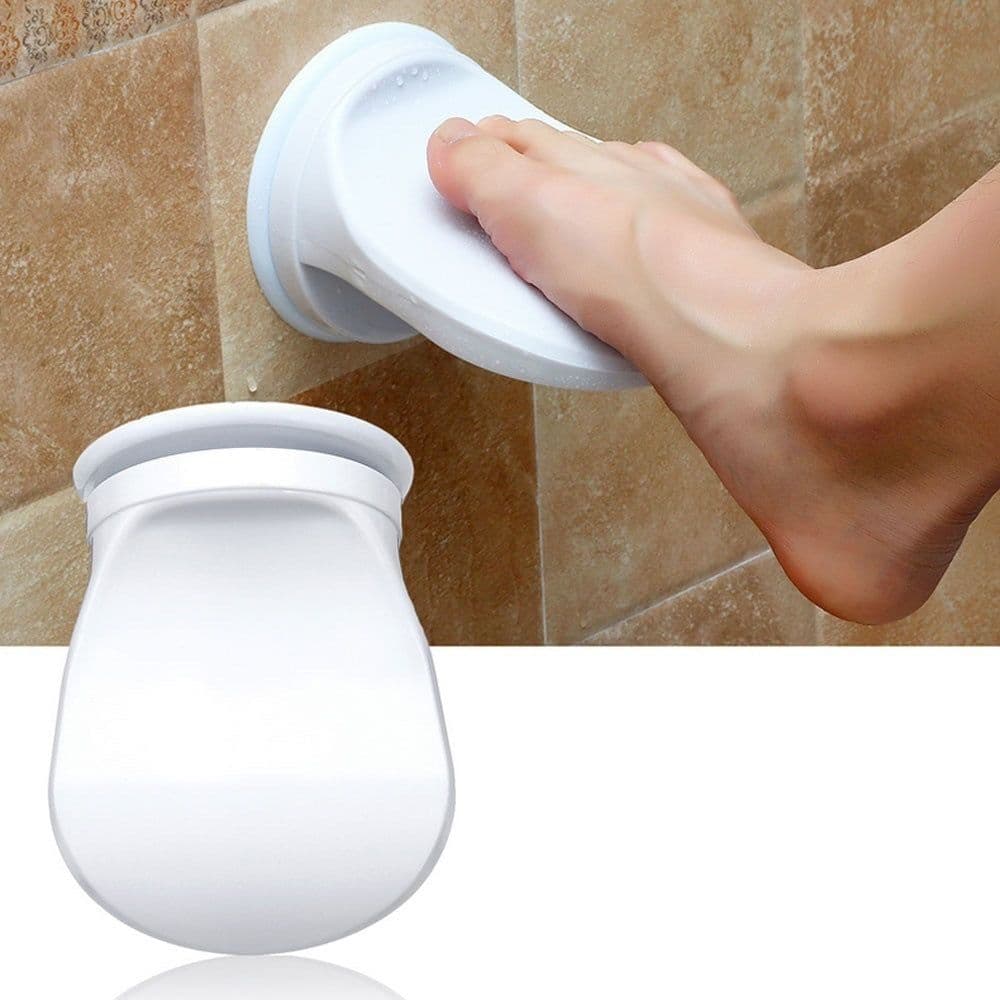 image-Bathroom Shower Foot Rest Shaving Leg Step Aid Grip Holder Pedal Step Suction Cup Non Slip Foot Pedal Wash Feet