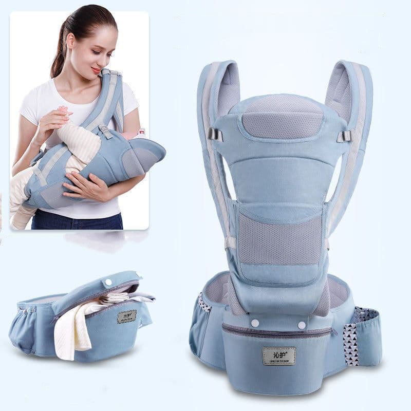 image-Ergonomic Baby Carrier Infant Baby Hipseat Carrier 3 In 1 Front Facing Ergonomic Kangaroo Baby Wrap Sling