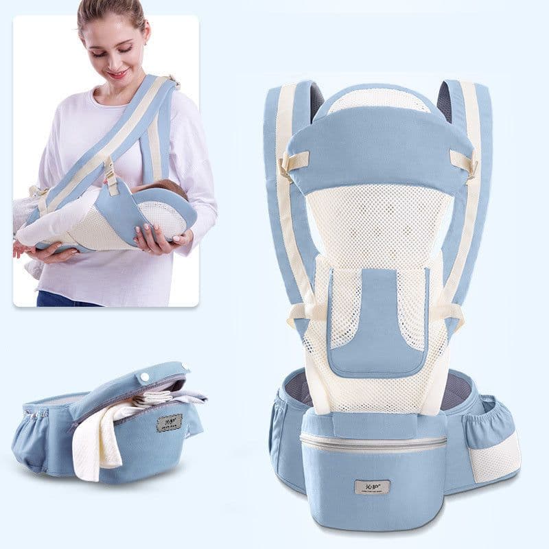 image-Ergonomic Baby Carrier Infant Baby Hipseat Carrier 3 In 1 Front Facing Ergonomic Kangaroo Baby Wrap Sling