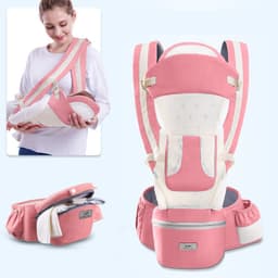 image-Ergonomic Baby Carrier Infant Baby Hipseat Carrier 3 In 1 Front Facing Ergonomic Kangaroo Baby Wrap Sling