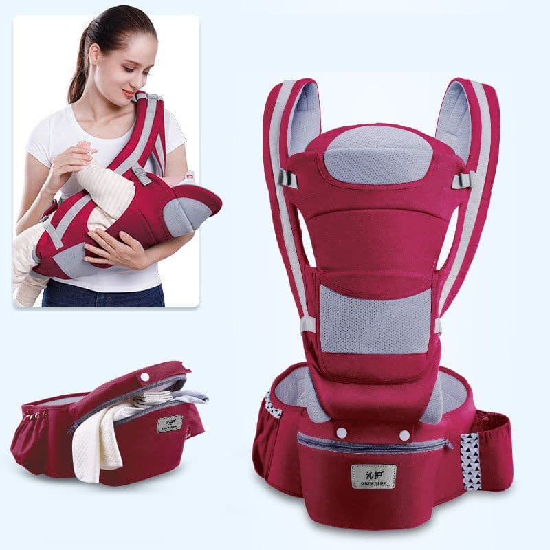 image-Ergonomic Baby Carrier Infant Baby Hipseat Carrier 3 In 1 Front Facing Ergonomic Kangaroo Baby Wrap Sling