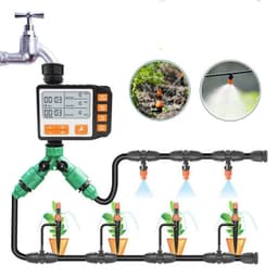 image-Garden Watering Timer Outdoor Automatic Electronic Watering Timer Irrigation Water Timeing Controller System
