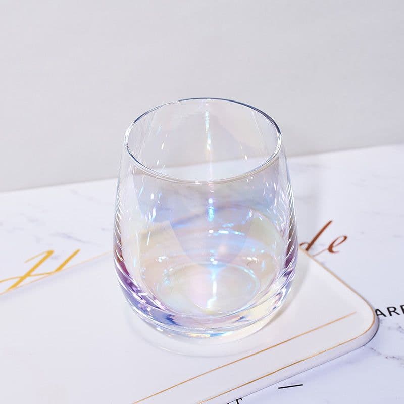 image-Nordic Colorful Glass Rainbow Glass Family Drinking Water Cup Dazzling Cup