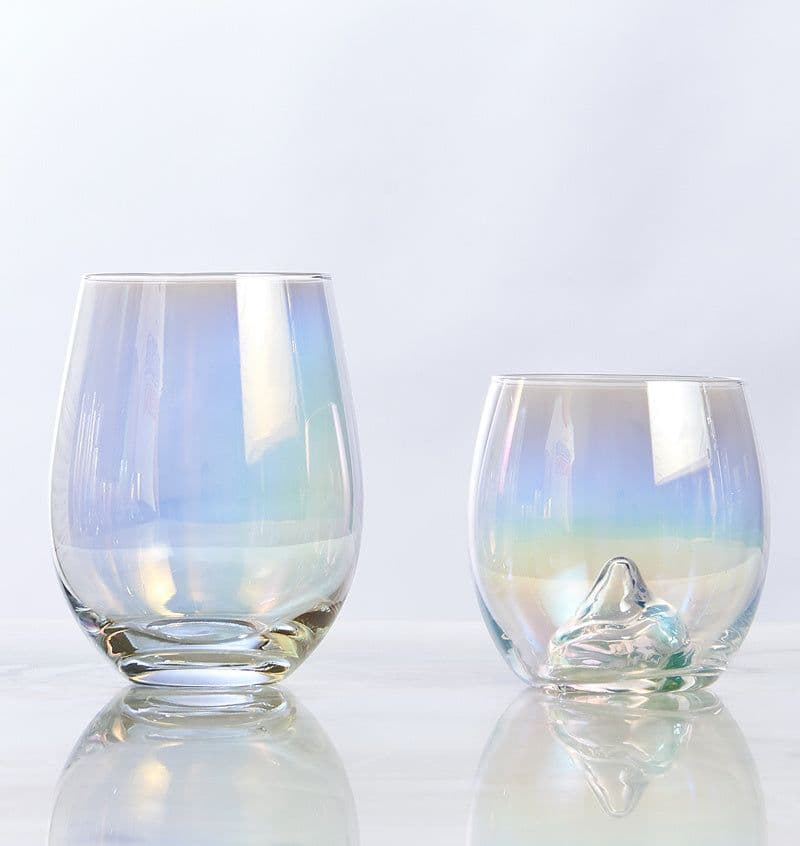 image-Nordic Colorful Glass Rainbow Glass Family Drinking Water Cup Dazzling Cup