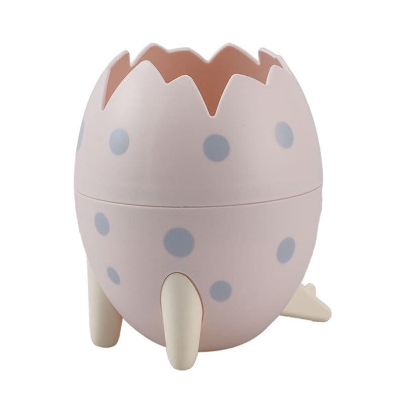 image-Compatible with Apple, Desktop Storage Box Pen Holder Makeup Brush Organizer Eyebrow Pencil Glasses Dinosaur Egg Storage Bucket Fashion Cartoon Tripod