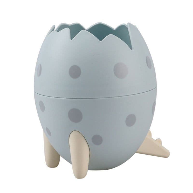 image-Compatible with Apple, Desktop Storage Box Pen Holder Makeup Brush Organizer Eyebrow Pencil Glasses Dinosaur Egg Storage Bucket Fashion Cartoon Tripod