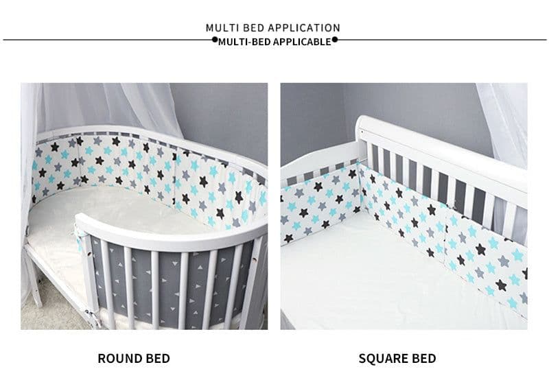 image-Baby Bed Thicken Bumper One-piece Crib Around Cushion