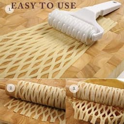 image-Kitchen Pizza Roller Pin Bread Hole Puncher DIY Baking Needle Tool Biscuit Wheel Pin Pasta Dough Crimper Kitchen Pizza Tool