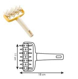 image-Kitchen Pizza Roller Pin Bread Hole Puncher DIY Baking Needle Tool Biscuit Wheel Pin Pasta Dough Crimper Kitchen Pizza Tool