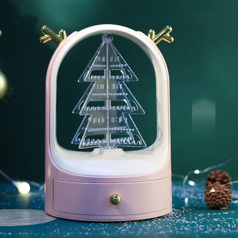 image-Elk Starry Sky Earring Storage Rack Earrings Jewelry Necklace Jewelry Multi-Cell Box Large Capacity Dustproof Display Stand