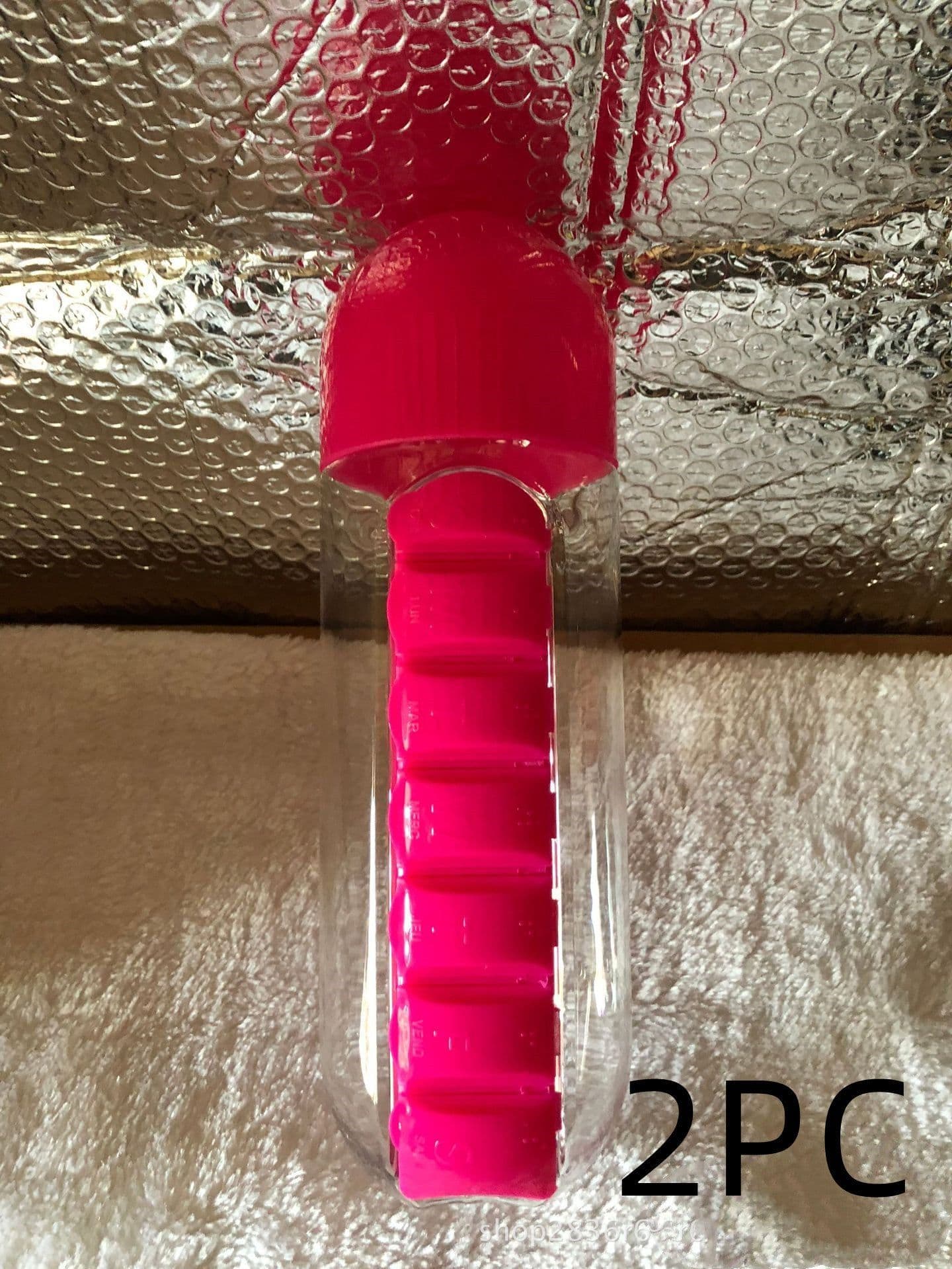 image-Water Bottle With Pillbox Plastic Drink Bottle With Medicine Pills Box Travel 7 Days Drug Organizer Drinking Container