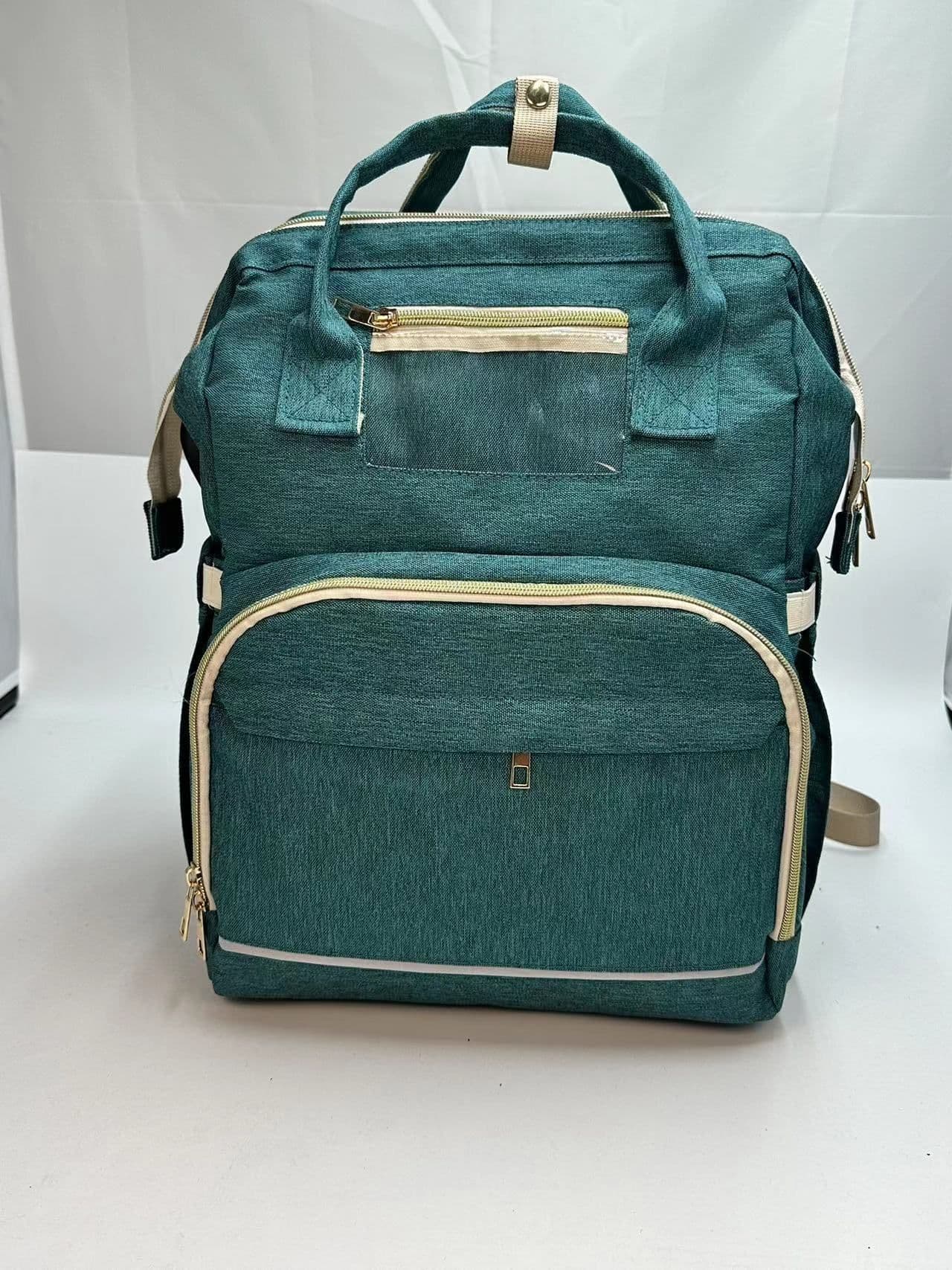 image-Large Capacity Multifunctional Folding Crib Backpack