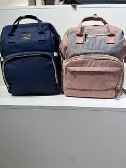 image-Large Capacity Multifunctional Folding Crib Backpack