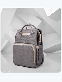 image-Large Capacity Multifunctional Folding Crib Backpack
