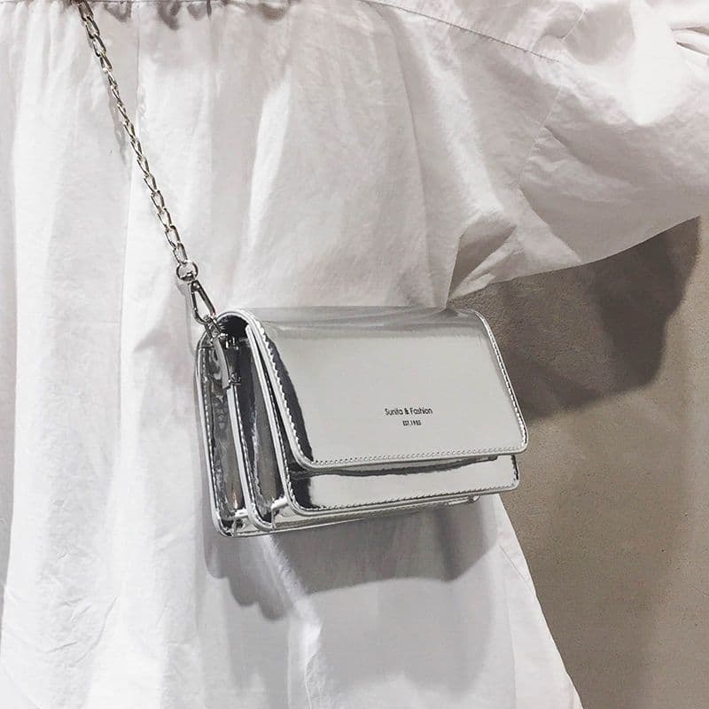 image-Korean Style Small Square Fashion Simple Messenger Bag