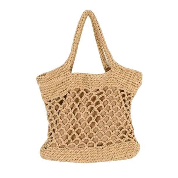 image-Women's Fashion Casual Weaving Hollow Shoulder Bag