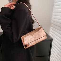 image-Fashion Laser Pure Color All-matching One Shoulder Underarm Bag