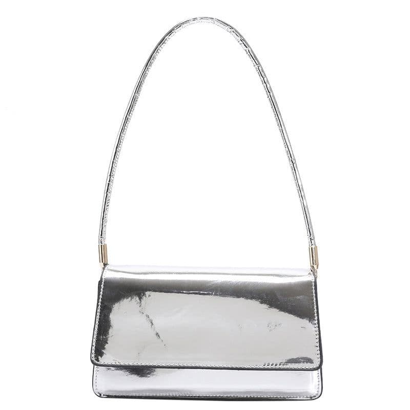 image-Fashion Laser Pure Color All-matching One Shoulder Underarm Bag