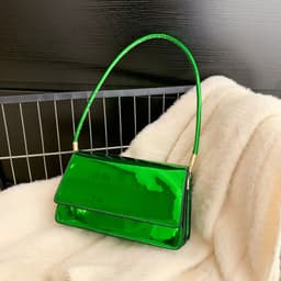 image-Fashion Laser Pure Color All-matching One Shoulder Underarm Bag